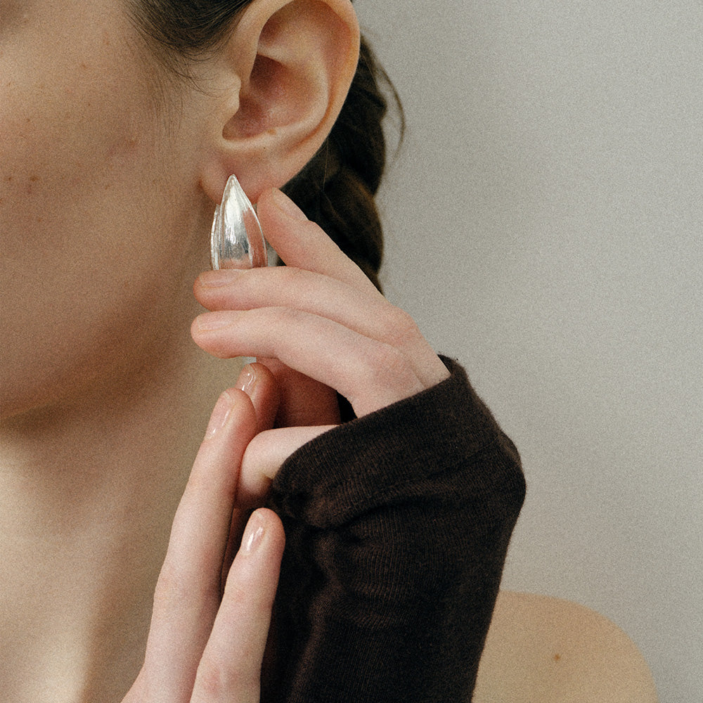 DOUBLE-SIDED SEEDPOD EARRINGS