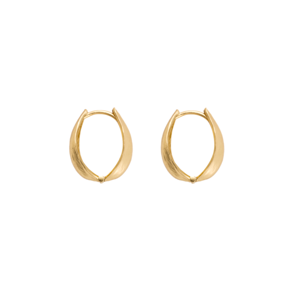 DOUBLE-SIDED TWO-TONE SEEDPOD EARRINGS MINI