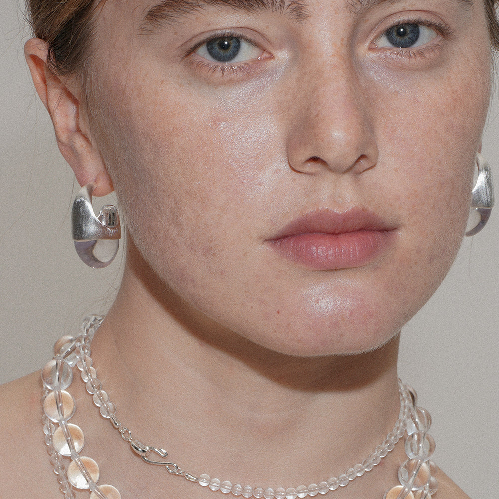 Hill Brushed Crystal Earrings