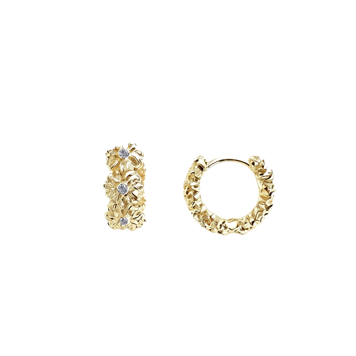 Gardenia Wreath Hoops