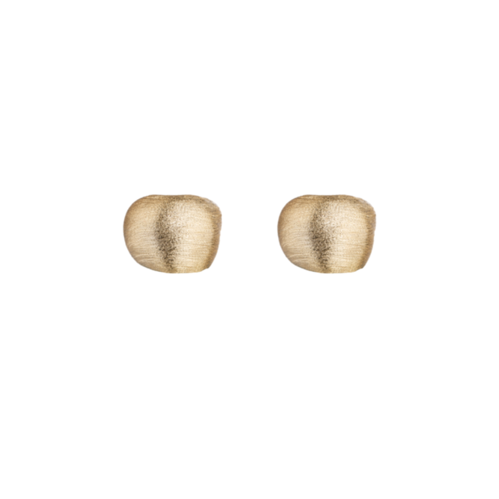 SCULPTURE BRUSHED HOLLOW EARRINGS