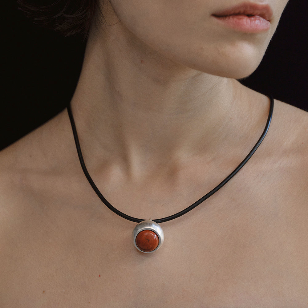 TEXTURED METAL NECKLACE