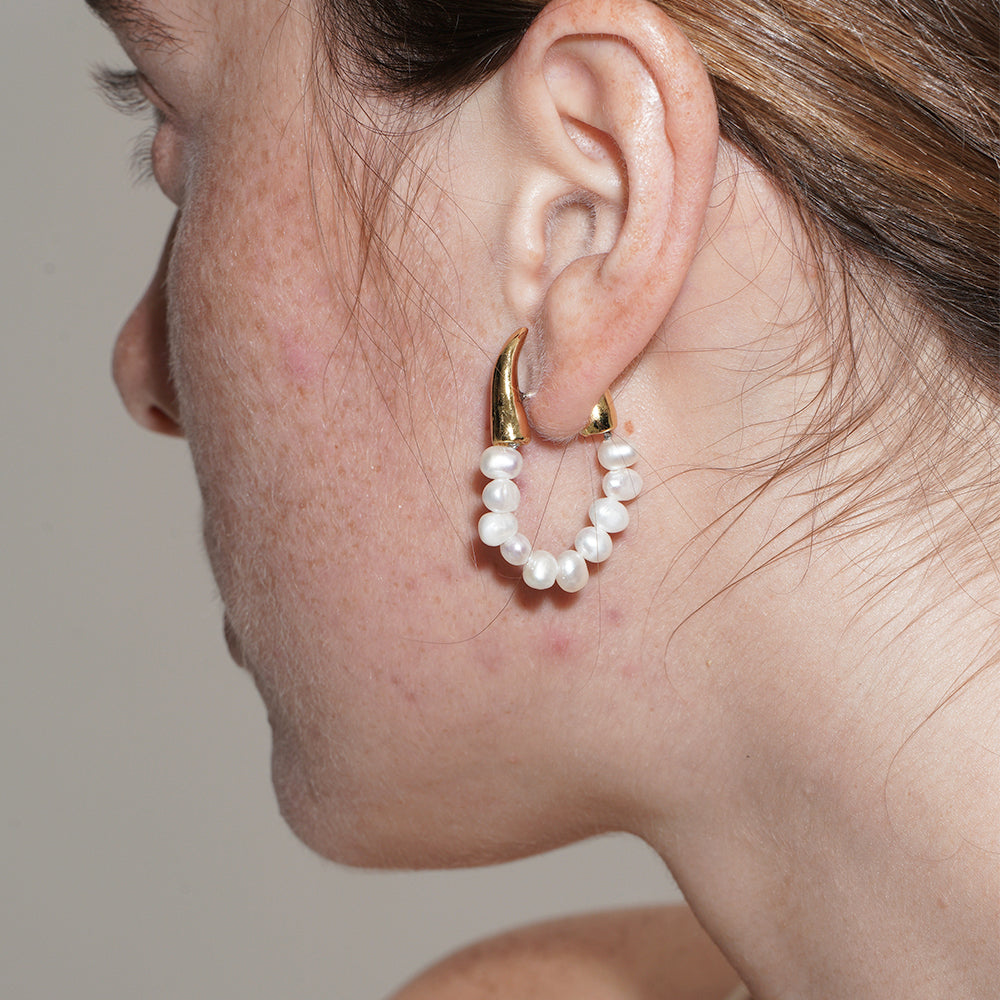 SUMMER GARDEN CRYSTAL HOOP EARRINGS