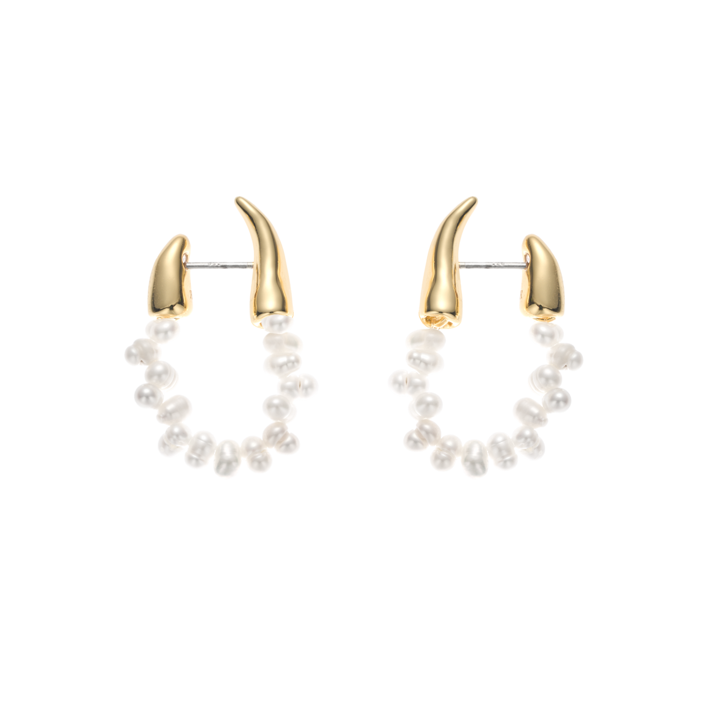 SUMMER GARDEN CRYSTAL HOOP EARRINGS
