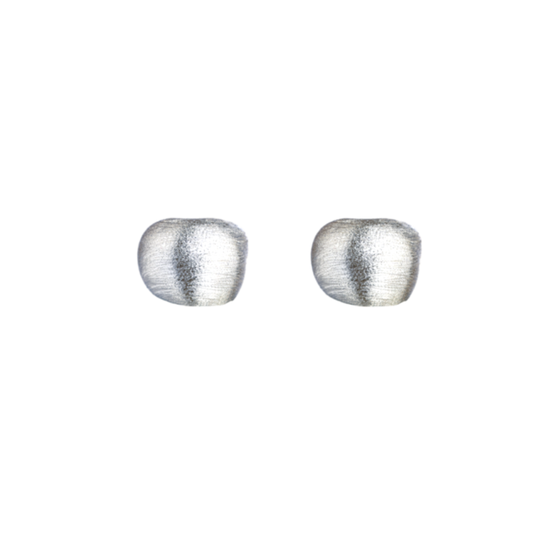 SCULPTURE BRUSHED HOLLOW EARRINGS