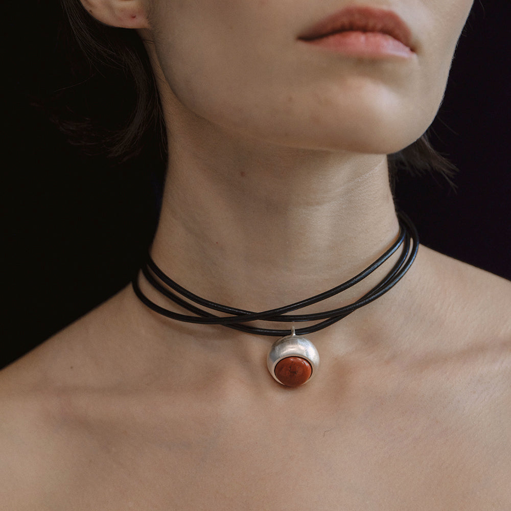 TEXTURED METAL NECKLACE