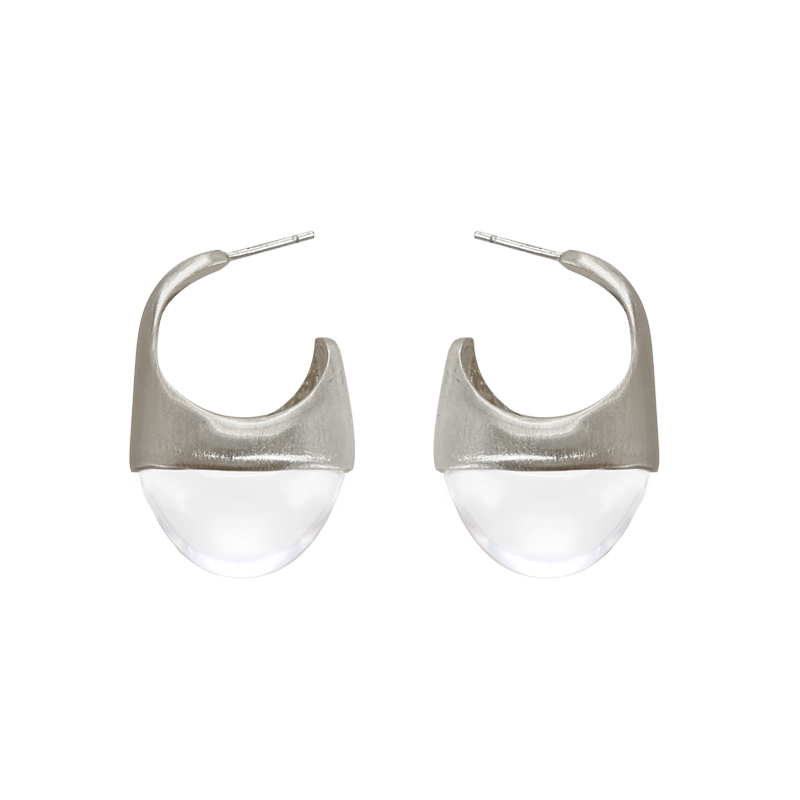 Hill Brushed Crystal Earrings