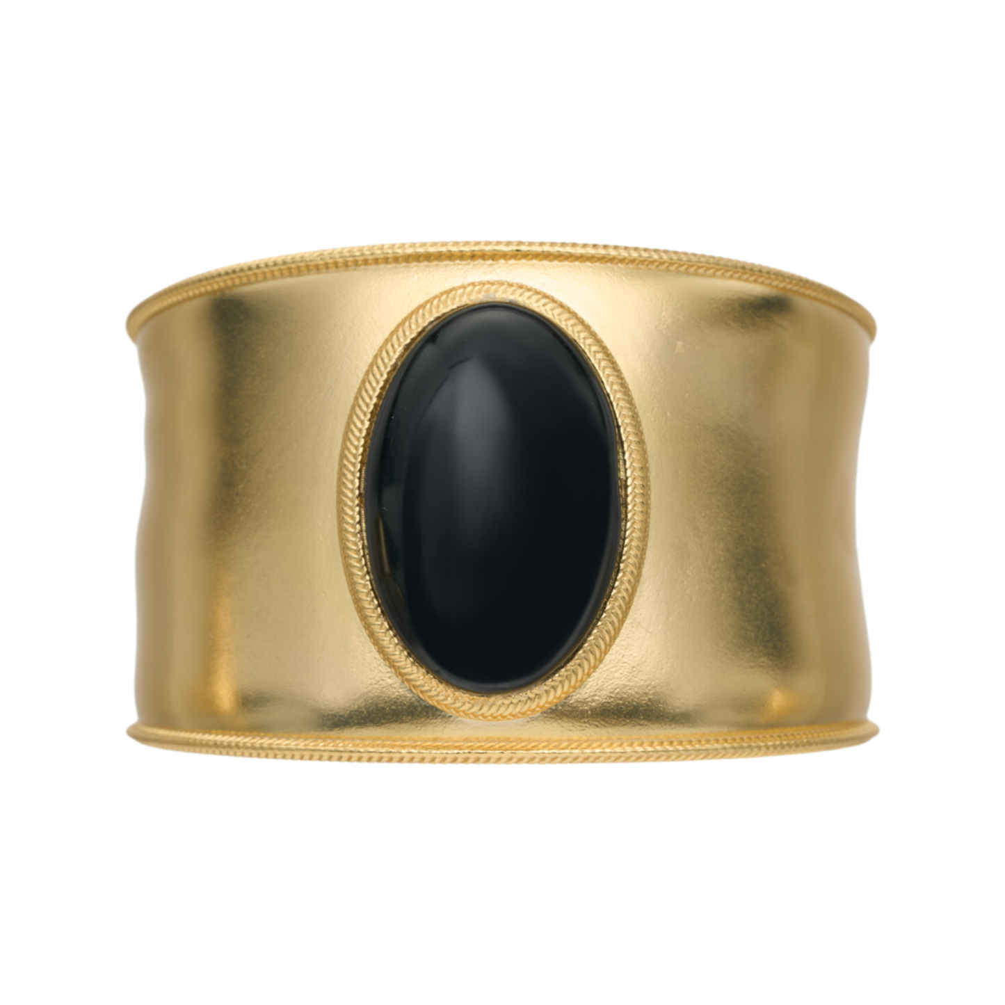 Twill-Bound Gemstone Cuff