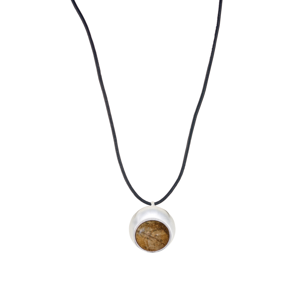 TEXTURED METAL NECKLACE