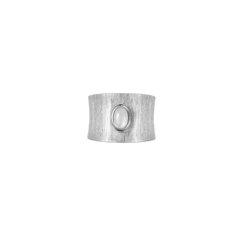 SILK EMBROIDERED WIDE RING