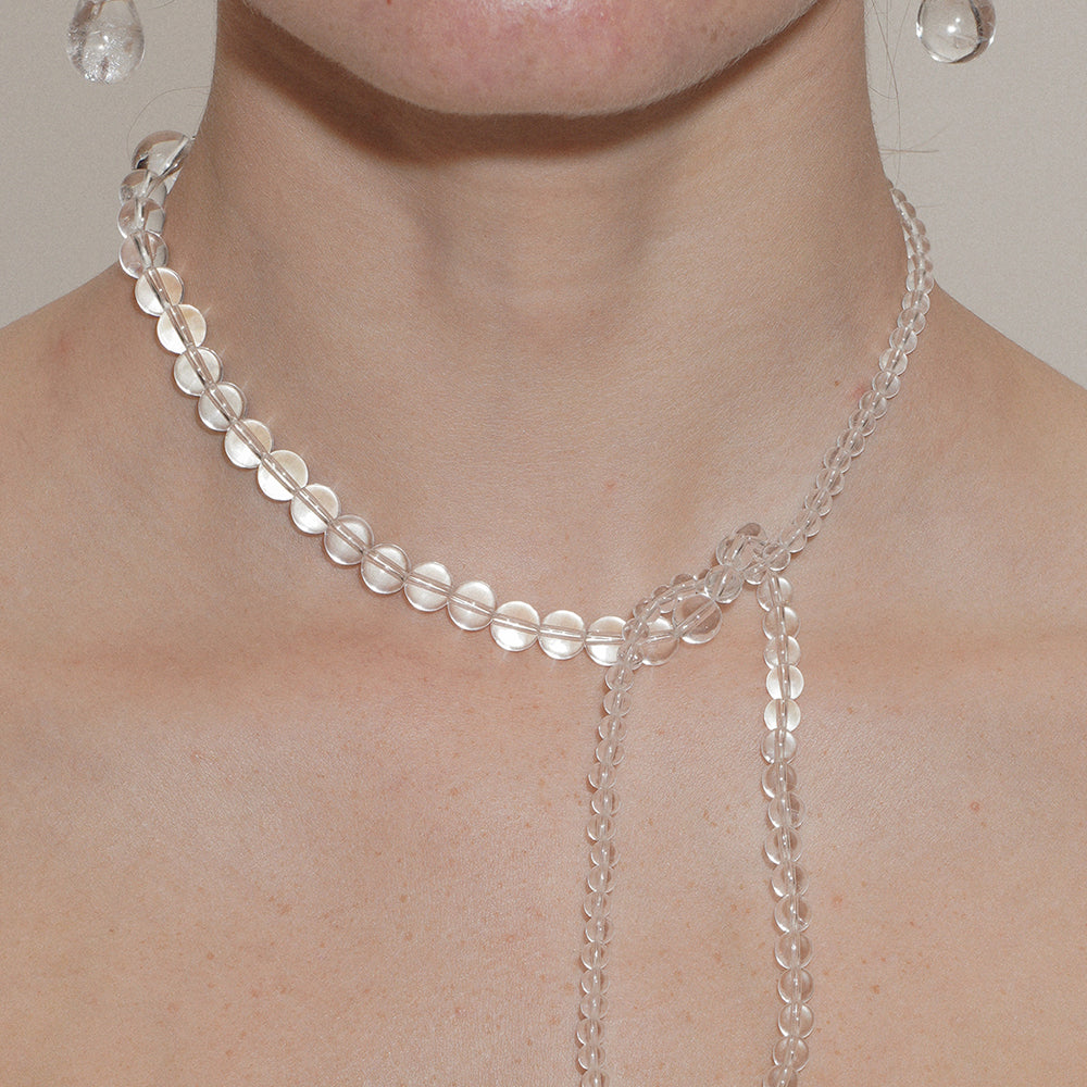 Multilayered Crystal Bubble Necklace