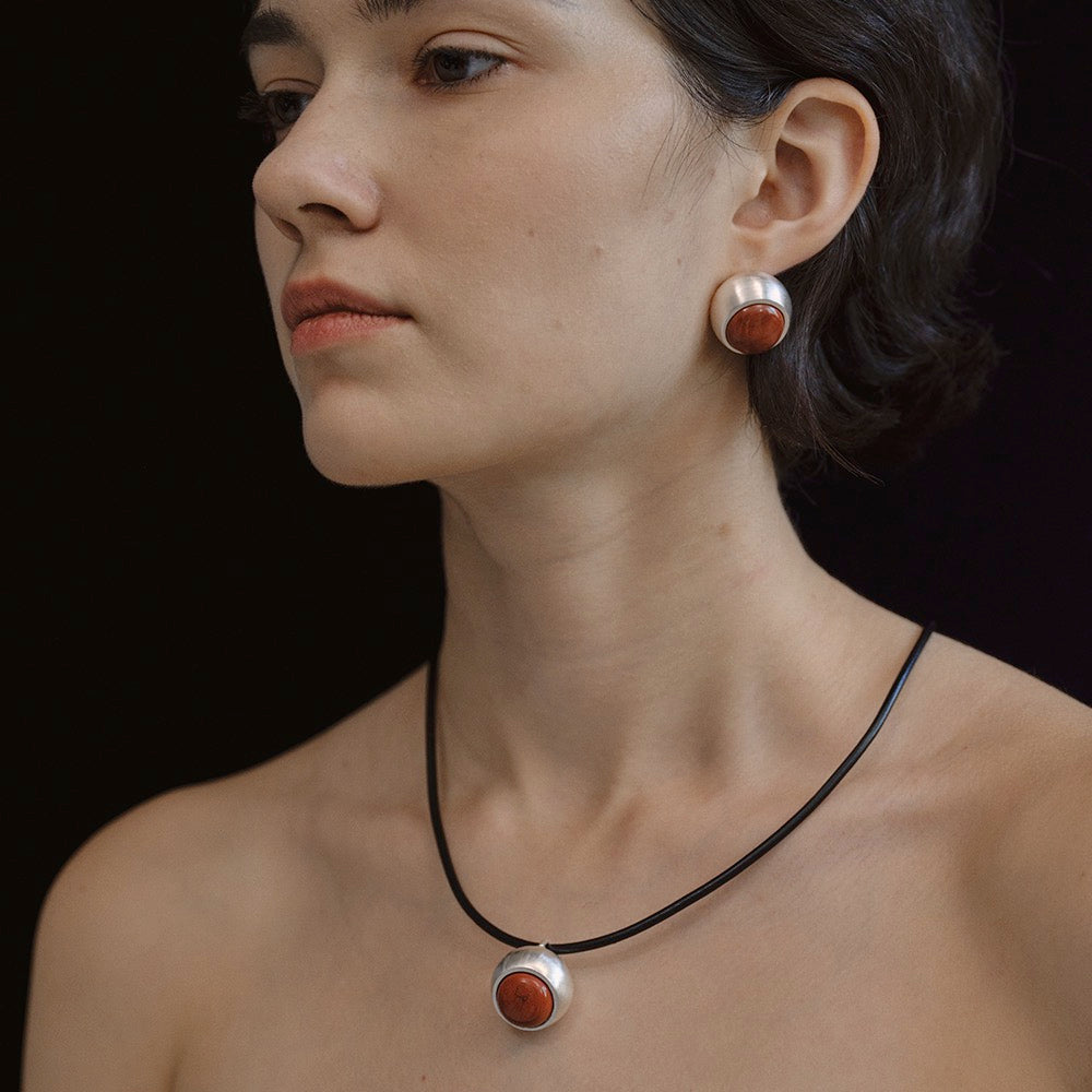 TEXTURED METAL NECKLACE