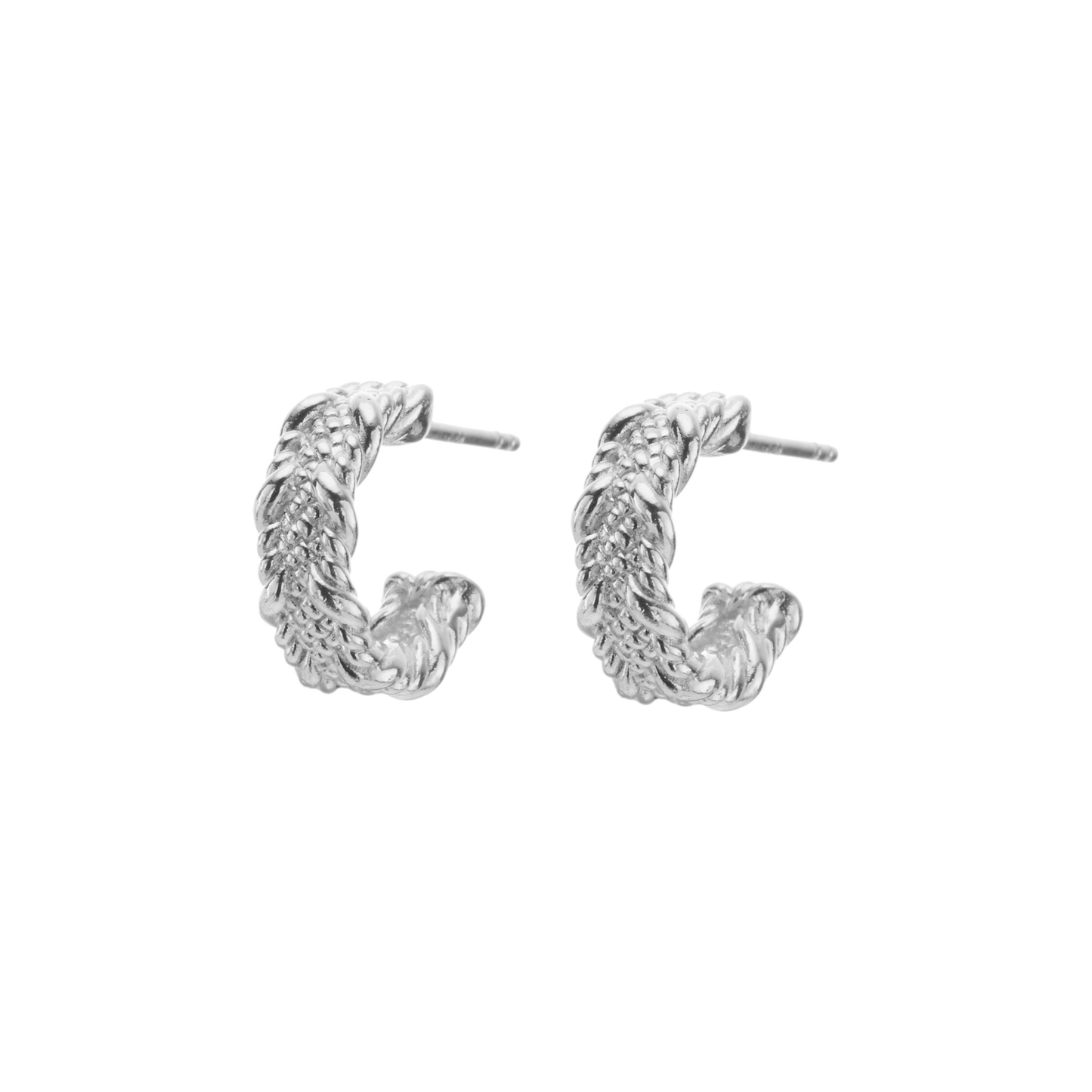 The Embossed Lace Hoops