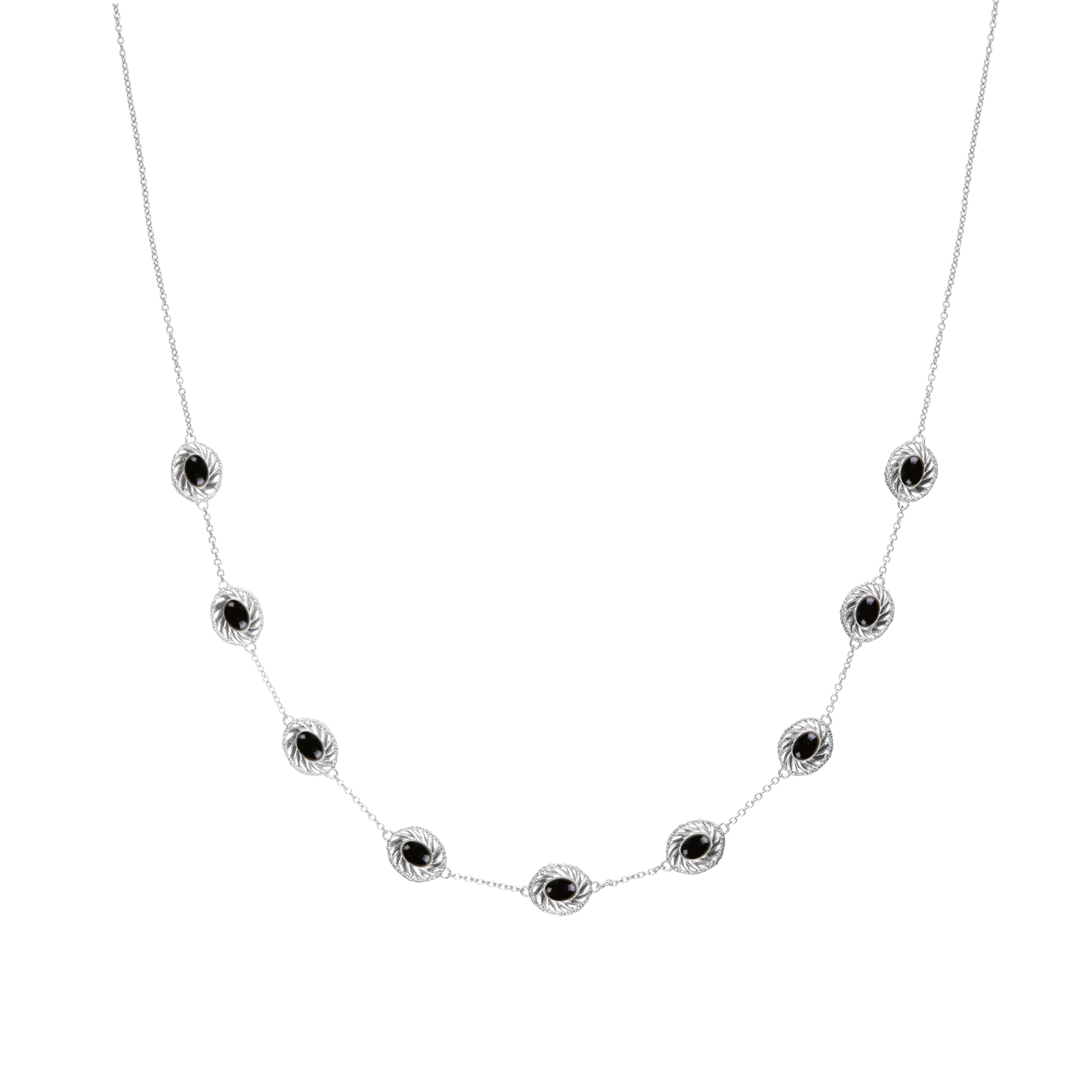 HOLLOW OUT NATURAL AGATE WHITE CRYSTAL NECKLACE
