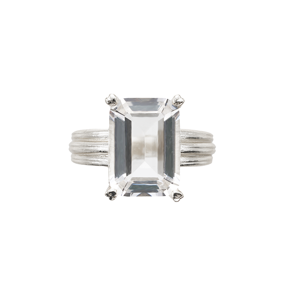 SUMMER GARDEN DOUBLE LAYERED CRYSTAL RING