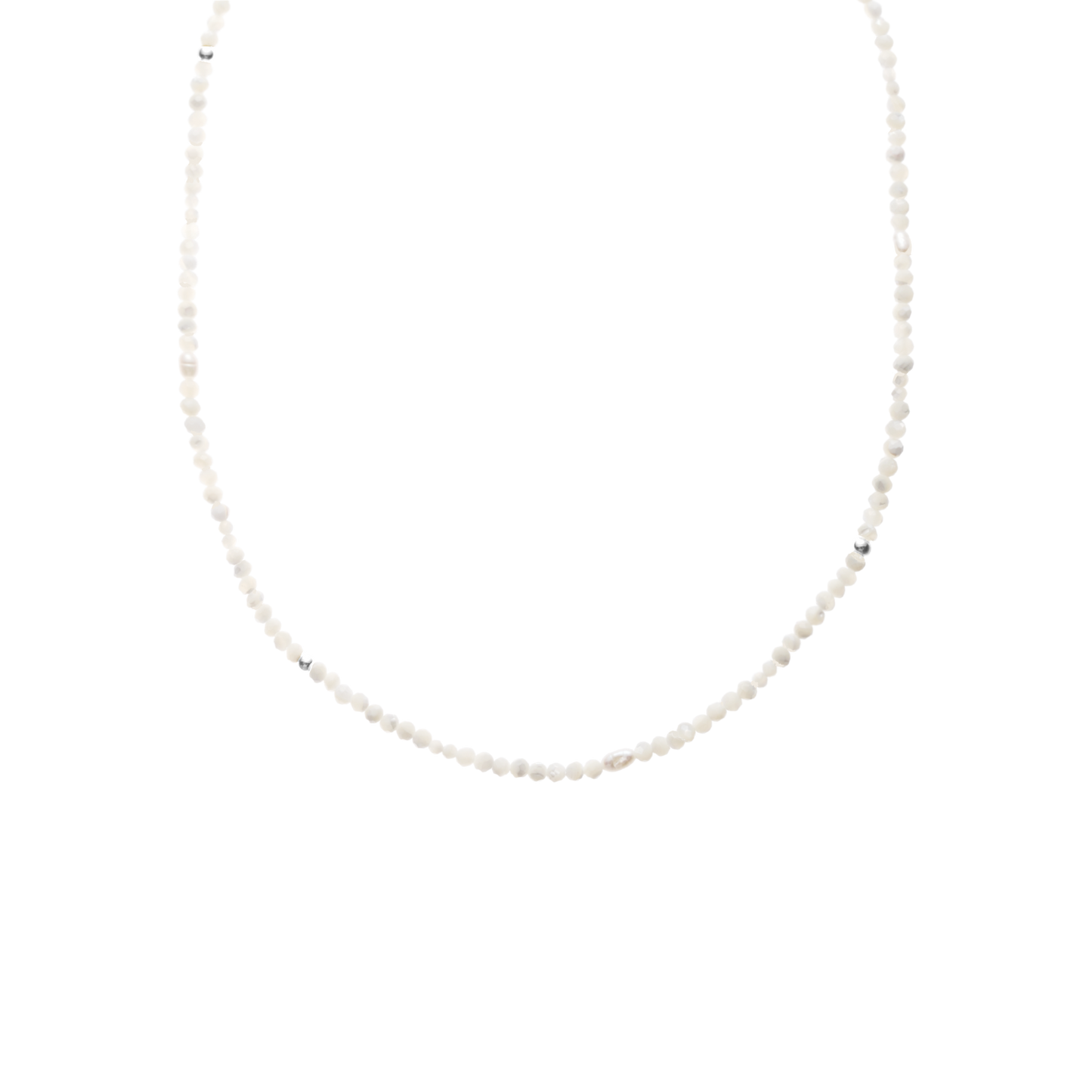 SUMMER GARDEN WHITE ICE CRYSTAL DETACHABLE PENDANT NECKLACE
