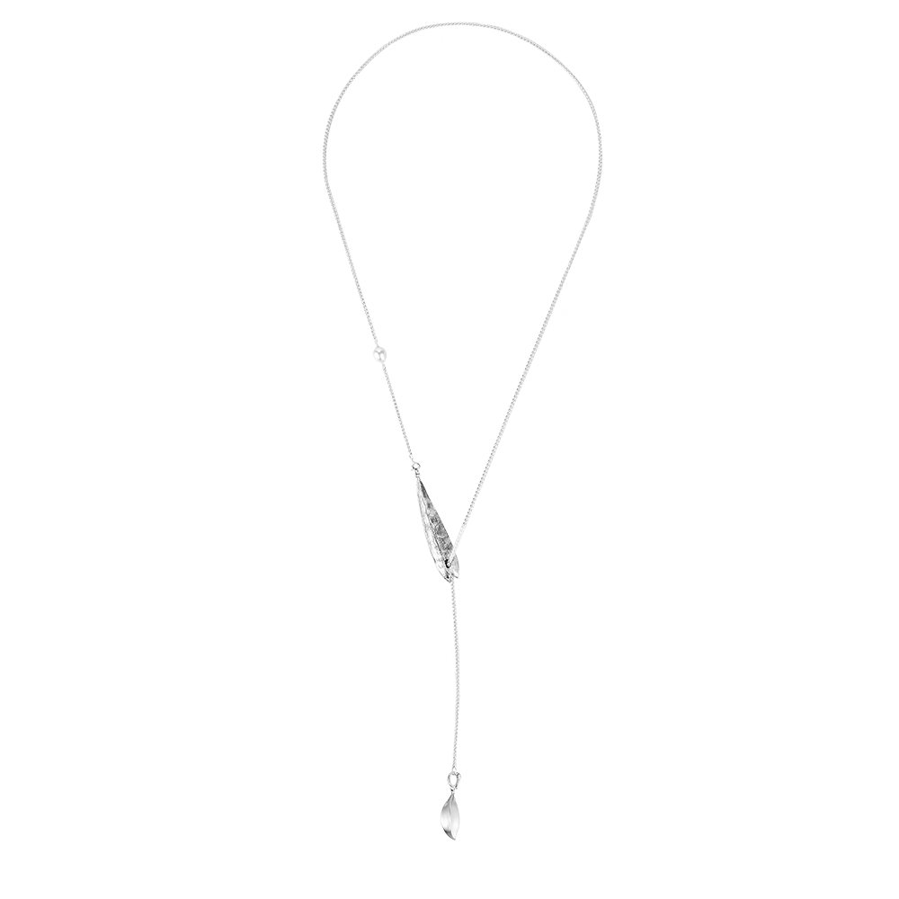 ADJUSTABLE DOUBLE SEEDPOD LONG NECKLACE