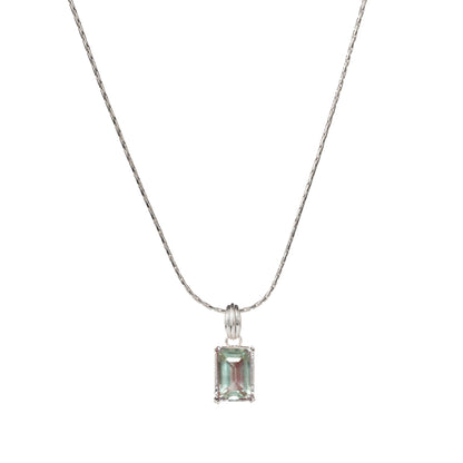 SUMMER GARDEN WHITE ICE CRYSTAL DETACHABLE PENDANT NECKLACE