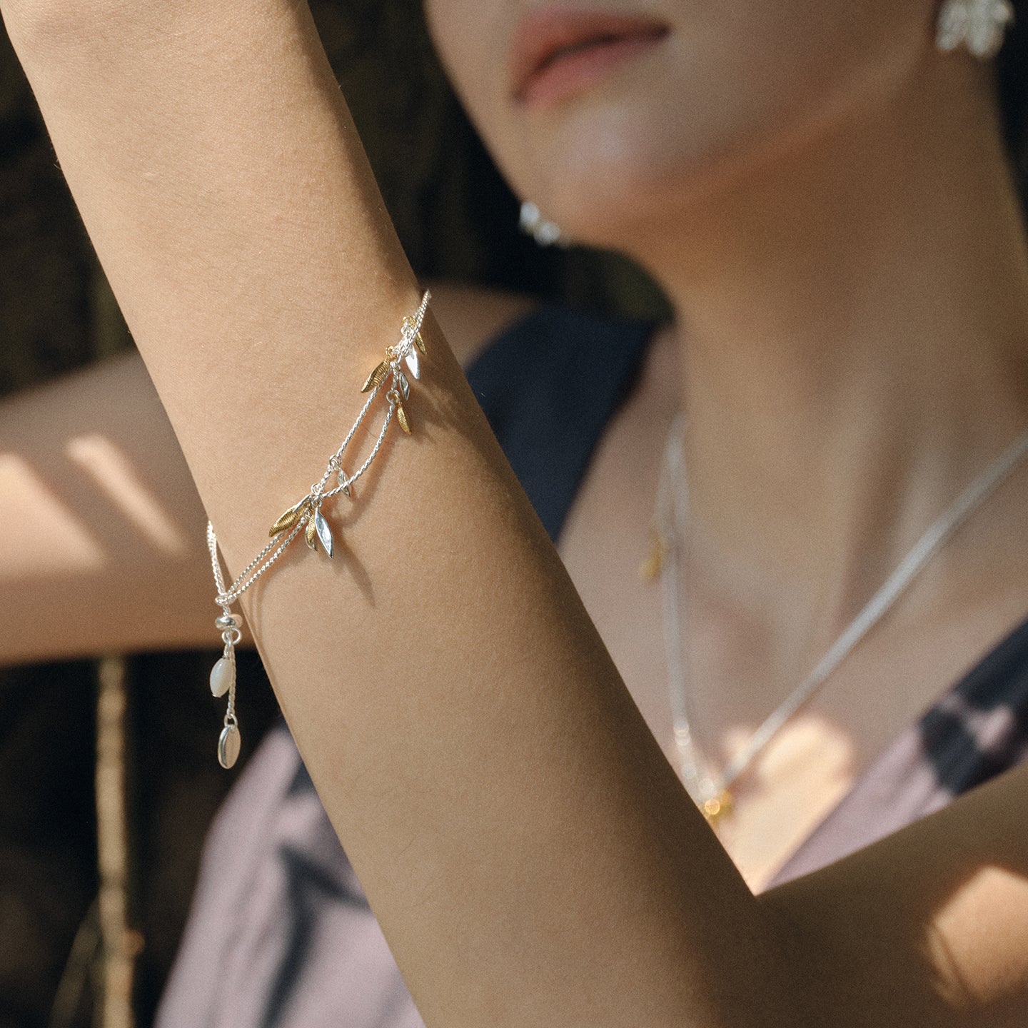 Wheat Ear Leaf Tassel Bracelet