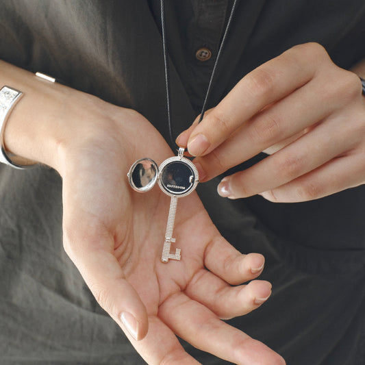 The Key & Mirror Locket Necklace