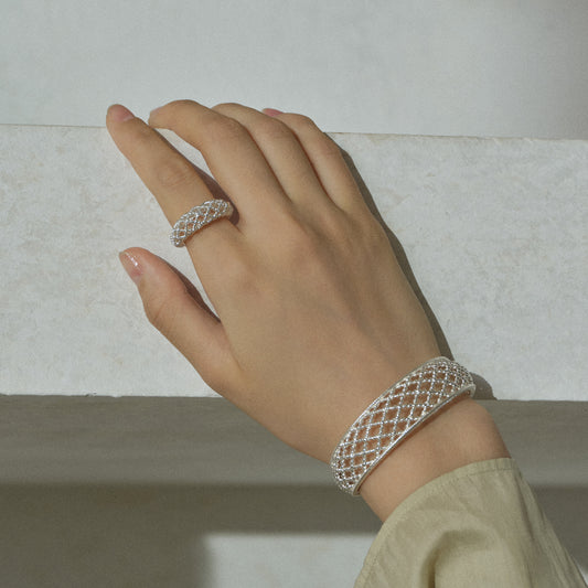 The Crochet Crescent Ring