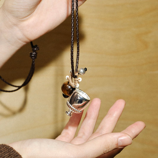 Wanderer's Wine Glass Necklace