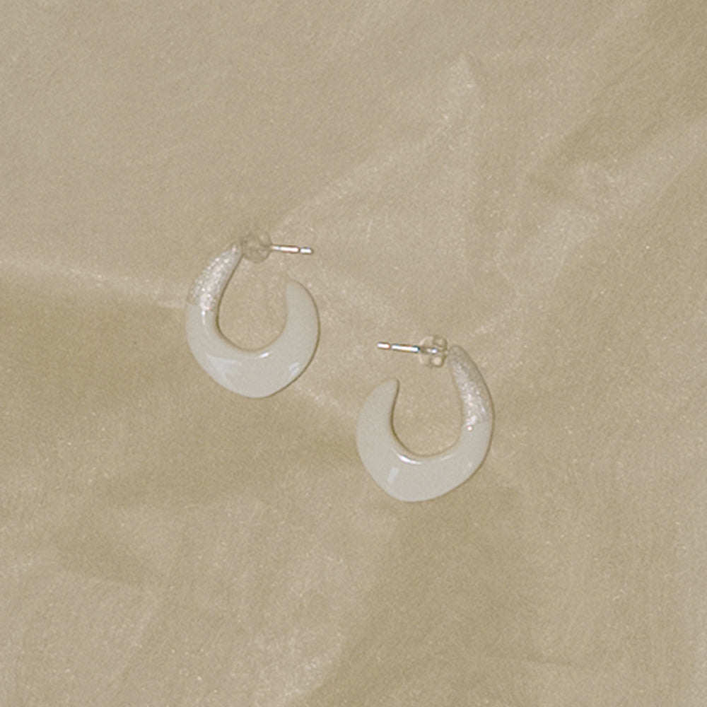 The Enamel Hook Earrings