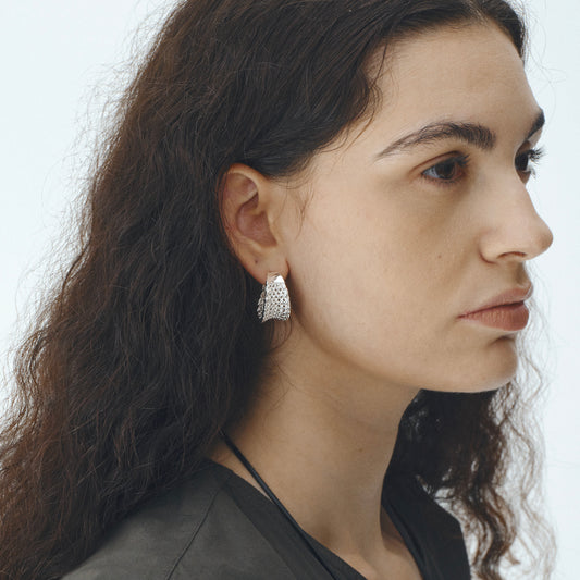 The Woven Texture Earrings
