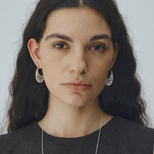 Hollow Flat Texture Earrings