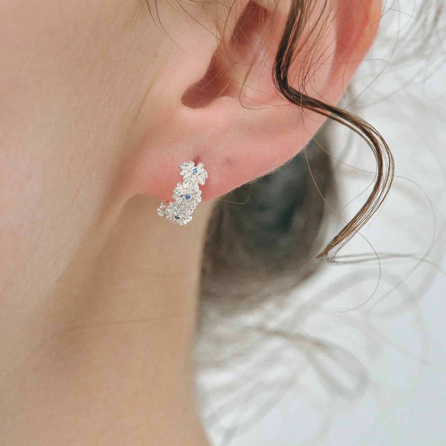Gardenia Wreath Hoops
