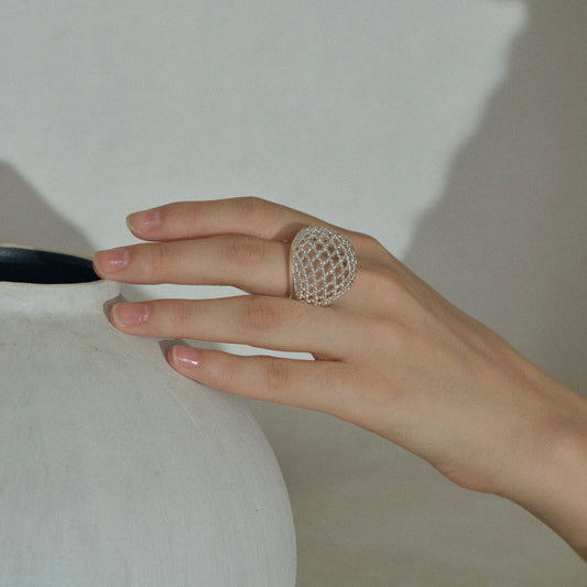 The Crochet Full Moon Ring