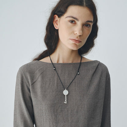 The Key & Mirror Locket Necklace