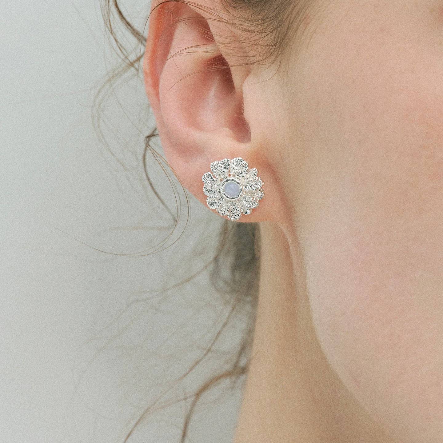 Double Petal Gardenia Earrings