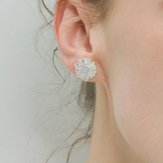 Double Petal Gardenia Earrings