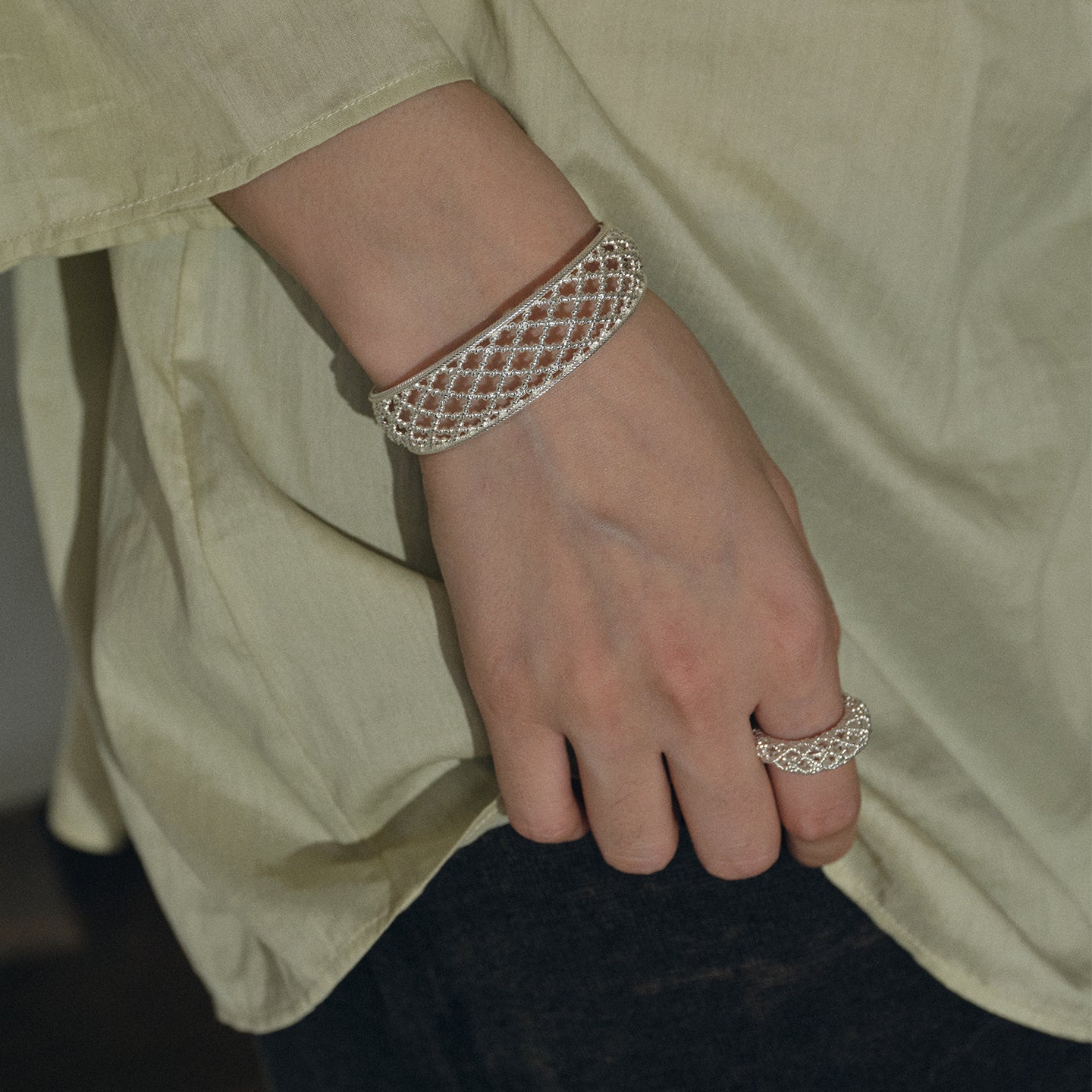 The Crochet Crescent Ring