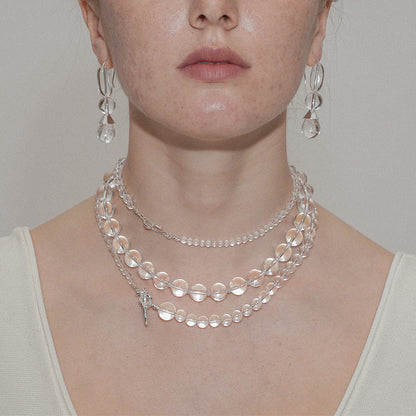 Multilayered Crystal Bubble Necklace