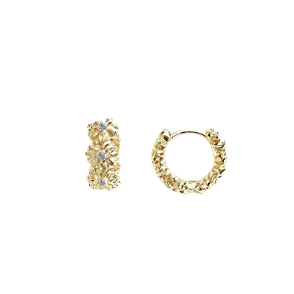 Gardenia Wreath Hoops
