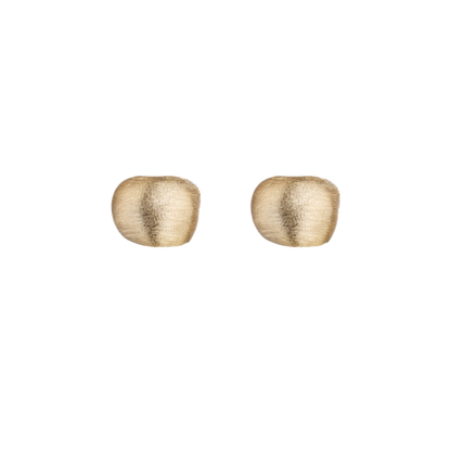 SCULPTURE BRUSHED HOLLOW EARRINGS