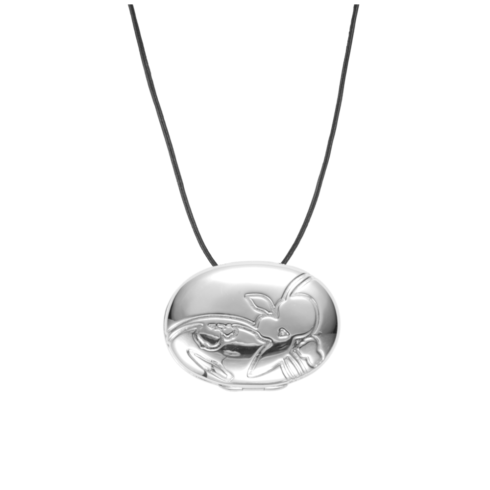 ENGRAVED FLORAL MOTIF NECKLACE