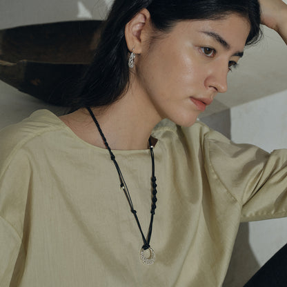 The Crochet Crescent Necklace