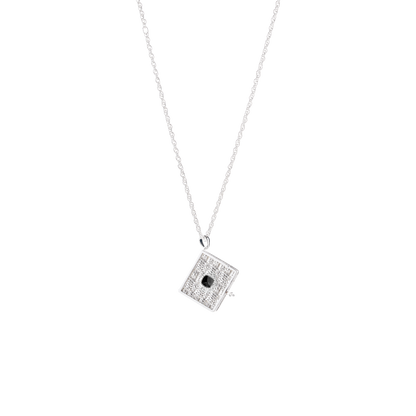 The Writer's Book Locket Necklace In Citrine