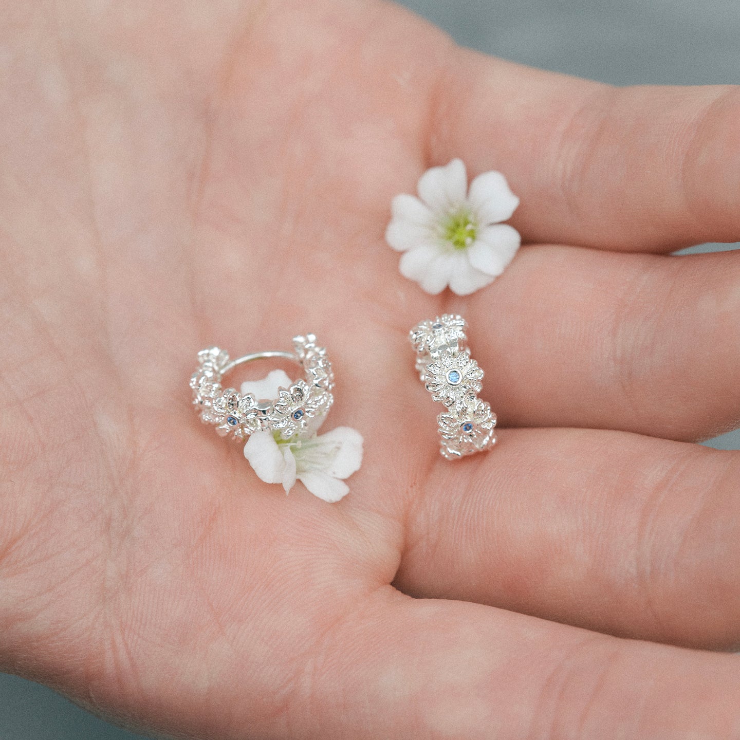 Gardenia Wreath Hoops