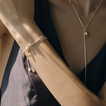 Wheat Ear Leaf Tassel Bracelet
