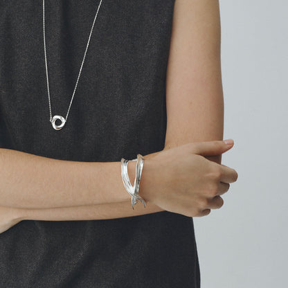 Mobius Sculpture Texture Bracelet