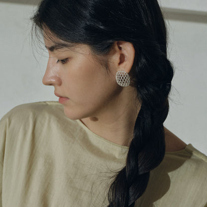 The Crochet Full Moon Earring