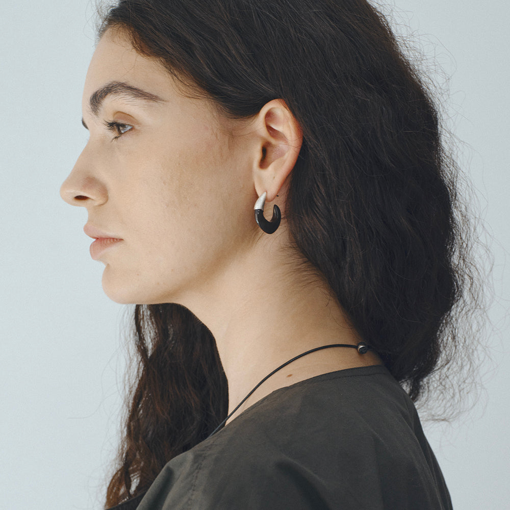 The Enamel Hook Earrings