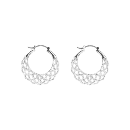 THe Crochet Crescent Earrings