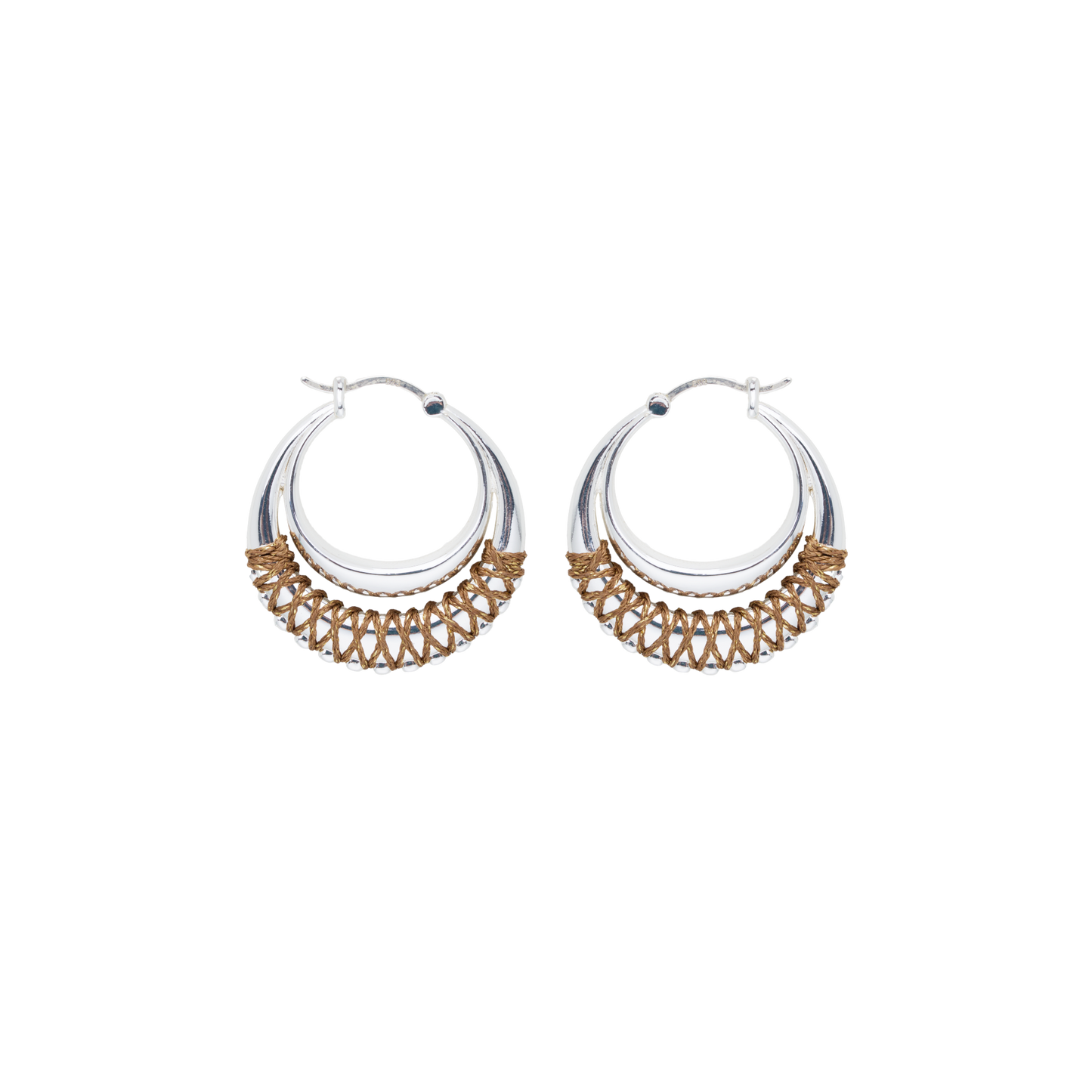 Nomad Woven Hoop Earrings