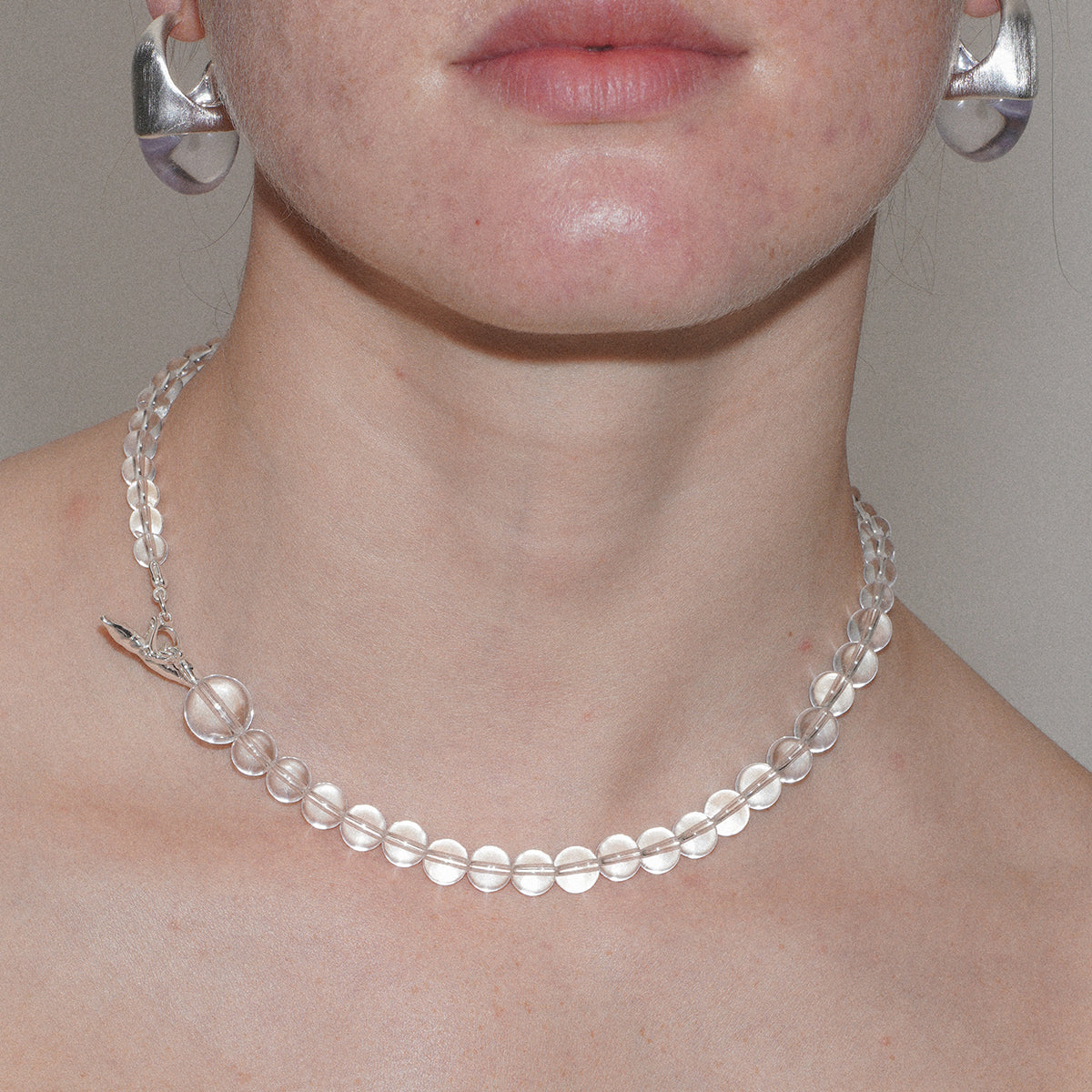 Multilayered Crystal Bubble Necklace