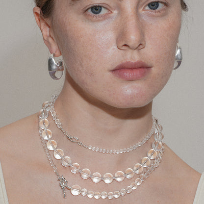 Multilayered Crystal Bubble Necklace